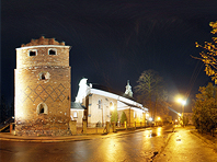 Kościół Farny - panorama nocna
